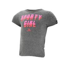 Remera Topper Niña Sporty Manga Corta Gris