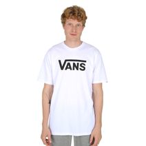 Remera Vans Hombre Classic Logo Manga Corta Blanca