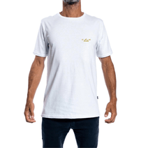 Remera Reef Hombre Inst Logo Manga Corta Blanca