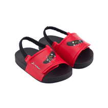 Chinelas Rider Bebes Full 86 Negro Rojo