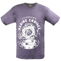 Remera Spt Hombre Marine Cruises Manga Corta Azul