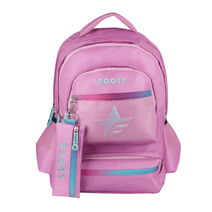 Mochila Footy Big Kids Star 18" Rosa