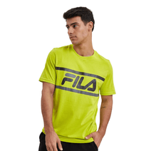 Remera Fila Hombre Veloce Manga Corta Amarilla