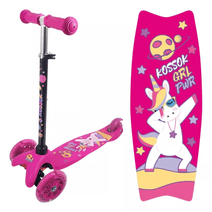 Monopatin 3 Ruedas Con Luz Led Regulable Fun Kossok