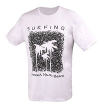 Remera Spt Hombre Surfing Manga Corta Blanca