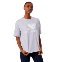 Remera New Balance Mujer Essentials Stacked Logo Wt03519