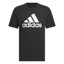 Remera Adidas Hombre Basic Bos Manga Corta Negra