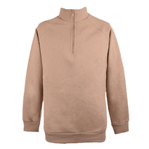 Buzo Medio Cierre Freekick Mujer Iris Beige