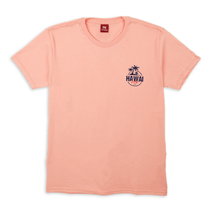 Remera Freekick Hombre Hawai Surf Manga Corta Naranja