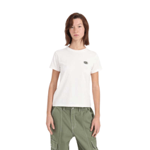 Remera Vans Mujer Oval Manga Corta Blanca