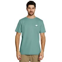 Remera Reef Hombre Wave Manga Corta Verde