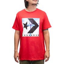Remera Converse Hombre Cons Manga Corta Roja