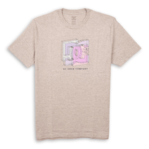Remera Dc Hombre Fine Art Manga Corta Blanca