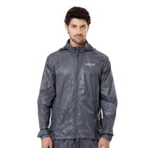 Campera Rompevientos Topper Hombre Crinkled Gris