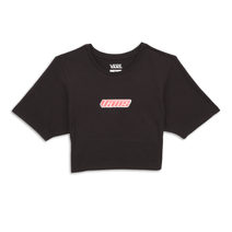 Remera Vans Mujer Retro V Crew Crop II Negras
