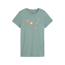 Remera Puma Mujer Graphics Floral Cat Logo